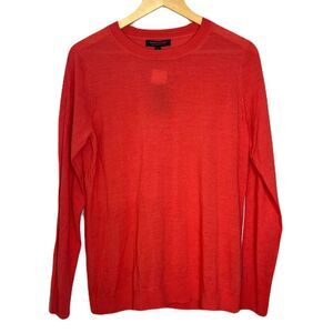 NWT Banana Republic 100% Merino Wool Washable Crew Neck Sweater Large Preppy